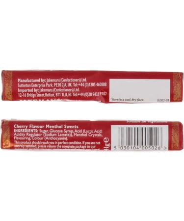 Soothing Menthol Lozenges Variety Bundle - with Jakemans Cherry Honey & Lemon and Original Flavours 6 x 41 g - Buy Online on GoSupps.com