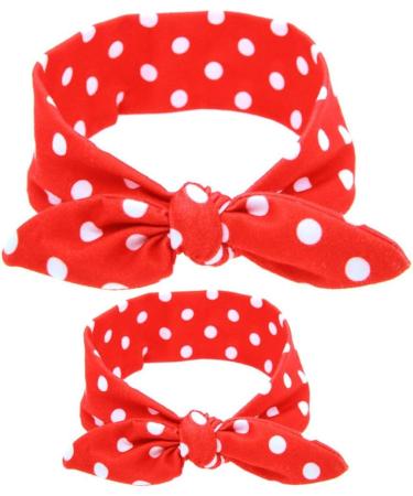 SoulQ 6 Sets Mommy and Me Matching Headbands Hair Accessories - Bow Knot Turban Style Head wrap Set for Baby and Mom - Buy Online on GoSupps.com