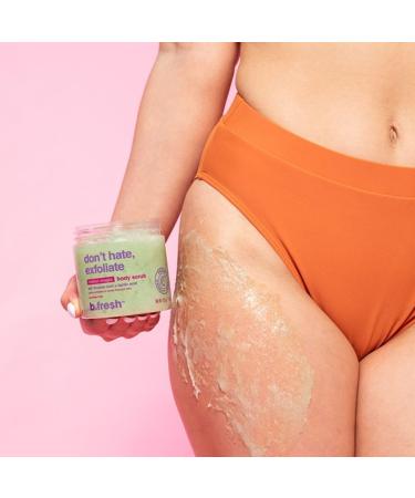 b.fresh Exfoliating Body Scrub | Soothing Sugar Scrub for Men & Women - Hydrating Lactic Acid + Licorice Root | Magic Melon Scent - Shop Internationally - Buy Online on GoSupps.com