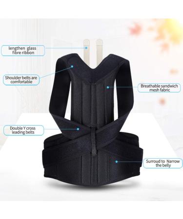 Posture Back Brace for Adults - Adjustable Upper Back Corrector & Support Belt for Pain Relief - Full Back Strap for Scoliosis Hunchback & Clavicle Correction - One Size Fits All - Buy Online on GoSupps.com