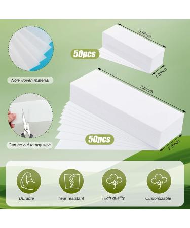 250 Fleece Wax Strips for Hair Removal - Warm Wax Strips Paper with Spatula for Face & Legs - Ideal for Depilation - Buy Online on GoSupps.com
