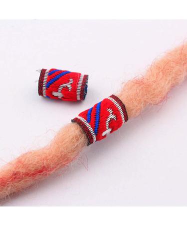 Lurrose 12pcs Fabric Dreadlock Beads - Colorful Braid Cuffs Hair Accessories for Women Men | Mixed Style - Buy Online on GoSupps.com