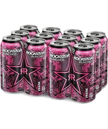 Rockstar Revolt Strawberry 12x473ml - Buy Online on GoSupps.com