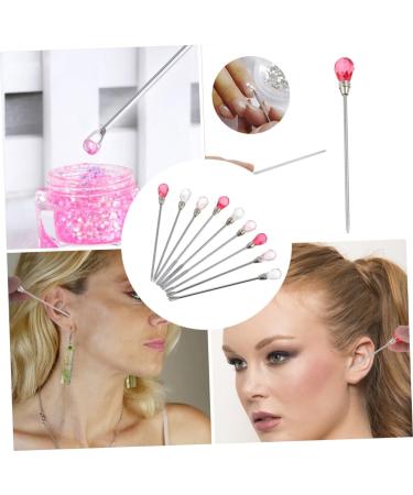 FRCOLOR Color Stirring Rod Nail Manicure Tool Resin Stirring Needle Spoon Spatula Silicone Resin Tool Jewelry Resin Molds for Dotting Rhinestone Metal Coffee Pigment - Buy Online on GoSupps.com