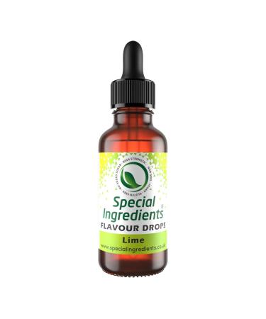 Lime Flavour Drop 500ml Highly Concentrated Versatile Food Flavouring - Vegan Non GMO Gluten Free Lime 500ml