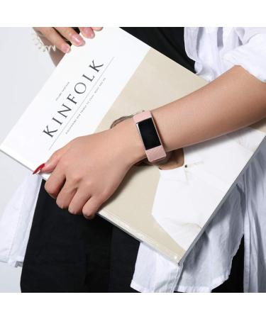 Faliogo 2-Piece Replacement Straps for Fitbit Charge 4 & 3 - Soft Sports Watch Bands for Men & Women - Sand Pink & Mint Sizes Available - Buy Online on GoSupps.com