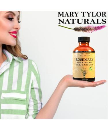 Rosemary Essential Oil 4 oz By Mary Tylor Naturals Premium Therapeutic Grade 100% Pure and Natural Perfect for Aromatherapy and Much More by Mary Tylor Naturals - Buy Online on GoSupps.com