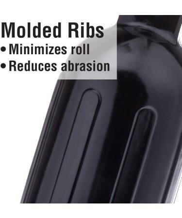 Seachoice Twin Eye Ribbed Boat Fender Kit | Pair of MFP Fender Lines | Multiple Sizes/Colors - Black 6 x 23 - Buy Online on GoSupps.com