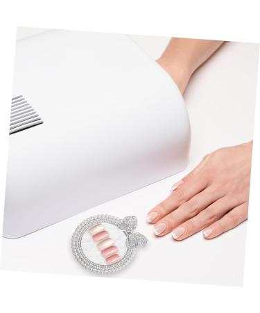  Mikinona Mikinona Gel Nail Palette Decorative Tray Nail Plates for Nail Art Manicure Paint Tray Makeup Tray Watercolor Paints Round White Resin - Buy Online on GoSupps.com