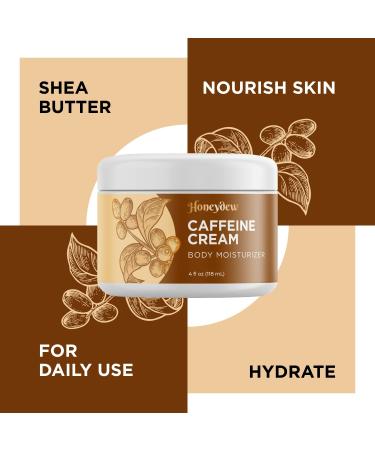 Caffeine Cellulite Cream for Thighs, Butt, and Belly - Moisturizing Firming Lotion with Shea & Cocoa Butter - Vegan Formula for Women - Buy Online on GoSupps.com