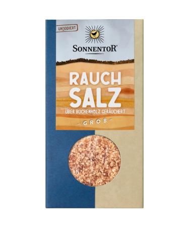 Sonnentor Sonnentor Smoked Salt 6 x 150g Traditional smoked sea salt intense smoky aroma natural vegan finishing salt for creative cooking