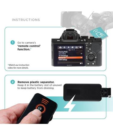 Foto&Tech IR Wireless Remote Control for Sony A7R A9 A7III A6000 A6500 NEX-7 - 1 PC Black - Buy Online on GoSupps.com
