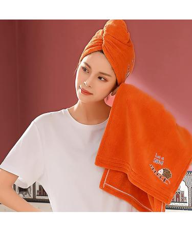 Buy Microfiber Hair Towel Wrap - Super Absorbent Fast Drying Turban with Loop & Button Closure in Blue | Best International Shipping - Buy Online on GoSupps.com
