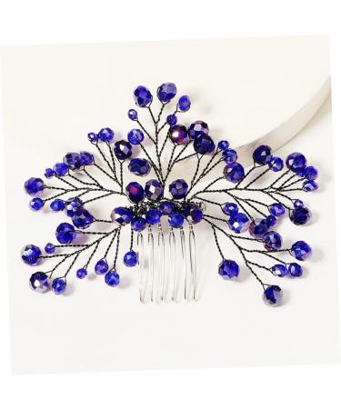 DOITOOL Bridal Wedding Comb Bride Hair Comb Kids Comb Decorative Hair Combs Diamond Hair Accessories Tiara Bridal Headpieces Banquet Dress Branches and Leaves Copper Wire - Buy Online on GoSupps.com