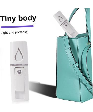 Ipetboom 2 Pcs Portable Humidifiers Rechargeable Facial Sprayer Mist Sprayer Spray Meter Steamboat Face 10.5*3cmx2pcs Whitex2pcs - Buy Online on GoSupps.com