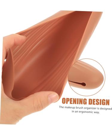 Beaupretty Makeup Cosmetic brush bag makeup sponge holder travel silicone makeup brush holder travel make up bag makeup tools cosmetic container Multifunction holder Silica gel Travel - Buy Online on GoSupps.com