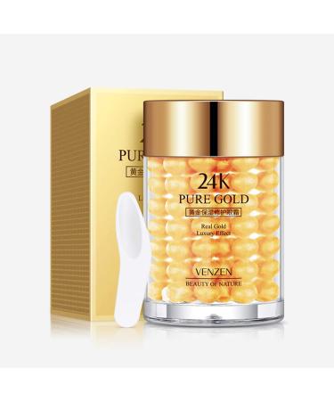 VENZEN Pure 24K Gold Eye Cream - Luxury Nourishment and Hydration - 30g - Buy Online on GoSupps.com