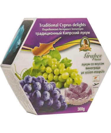 Traditional Cyprus/Greek Loukoumi Delight Sweets 300g- Select from Mixed Flavour (Grape) - Buy Online on GoSupps.com