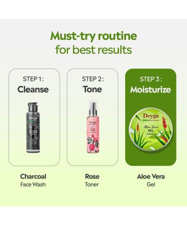 Deyga Aloe Vera Gel Multipurpose Hydrating Gel for Skin & Hair, Soothes, Heals, Reduces Scars & Dandruff, 100% Natural, 100 ml - Buy Online on GoSupps.com