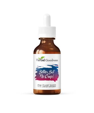 Herbal Goodness Bitter But No Crap Liquid Supplement for Body Cleanse Energy Support and Health Boost | Non-GMO Burdock Root Organic Bitter Melon Maca Root Dandelion Root - 2 fl. oz per Bottle
