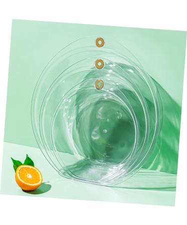 Buy Transparent Plastic Washbasin - Large 32.9x31.2cm Kitchen & Salon Washing Bowl | Durable Household Cleansing Tub - Buy Online on GoSupps.com