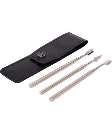 3 Swords Germany Professional Cuticle Pusher, Cuticle Knife, and Nail Cleaner - Stainless Steel Manicure Pedicure Tool Set (7940) - Buy Online on GoSupps.com