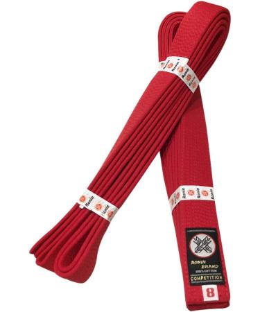 Ronin Deluxe Cotton Red Belt - Masters Belt for Karate  Tae Kwon Do  Judo  Jiu-Jitsu Martial Arts 5 - Buy Online on GoSupps.com