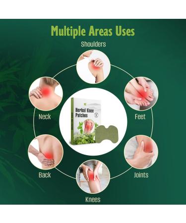Pain Relief Patches - 24 Pcs Natural Herbal Heat Patches for Knee, Shoulder, Neck - Hot Moxibustion Wormwood Sticker for Arthritis, Muscle Soreness - Buy Online on GoSupps.com