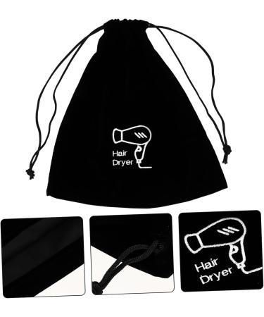 Mikinona 3 Pcs Hair Dryer Storage Bag Hair Straightener Bag Travel Hair Blow Bag Hair Dryer Bag Black Flannel - Buy Online on GoSupps.com