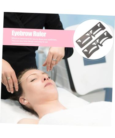 Hemoton 2pcs Eyebrow Ruler Brow Shaping Template Brow Shaping Ruler Brow Shaping Stencil Brow Template Brow Guide Ruler Eyebrow Stencil Eyebrow Makeup Tools Brow Makeup Supplies 20x4.8cm As Shown - Buy Online on GoSupps.com