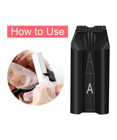 PVC Duckbill 4-in-1 Eyebrow Pencil Sharpener Set with 4 Eyebrow Pencils, Razor for Microblading - Ideal for Beauty Beginners and Professionals | 1 Set - Buy Online on GoSupps.com