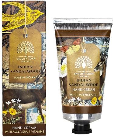The English Soap Company Anniversary Hand Cream Sandalwood Hand Cream Moisturising Hand Cream for Men and Women Indian Sandalwood Scent 75ml - Buy Online on GoSupps.com