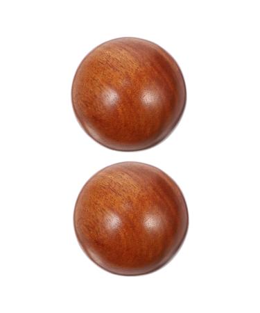 Beavorty Rot 2st Health Ball Handball Foot massager for feet Fitness made of wood massage ball Handballs The gift gifts hand balls retro red rosewood balls healthcare 5.5x5.5cm red