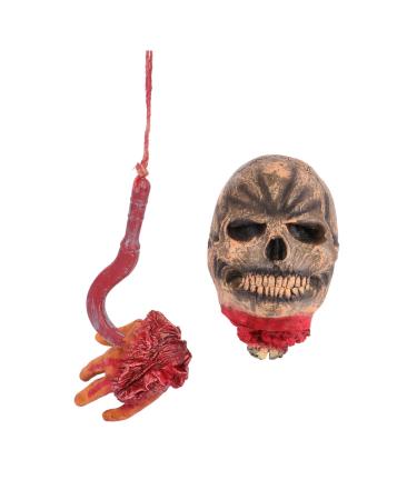 ifundom Halloween Horror Props Haunted House Horror Props Halloween Creepy Ornaments Scary Decor Scary Human Parts Model Bloody Human Parts Props Body Prop Vinyl Decorations Human Body