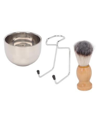 3-in-1 Shaving Brush Set for Men | Classic Razor Set with Holder & Soap Shell | Ideal for Home & Salon Use - Buy Online on GoSupps.com
