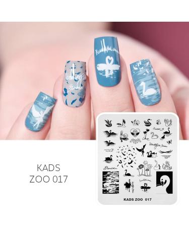 KADS Nail Art Stamping Plates Set Image Template Stencils Pattern with Stamping Plates Holder Case Organizer (ZO017) - Buy Online on GoSupps.com