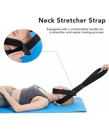 Ejoyous Neck Stretcher Cervical Traction Device Spine Chiropractic Traction Pull Device with Chin Strap for Neck Relaxation - Buy Online on GoSupps.com