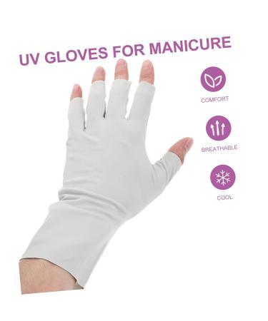 Didiseaon 2 Pairs Pink Gloves Uv Protection Gloves for Gel Nail Lamp Uv Gloves for Gel Manicures Fingerless Gloves Nail Art Supplies Gel Nail Lamp Uv Gloves Nail Supplies Nylon Breathable - Buy Online on GoSupps.com