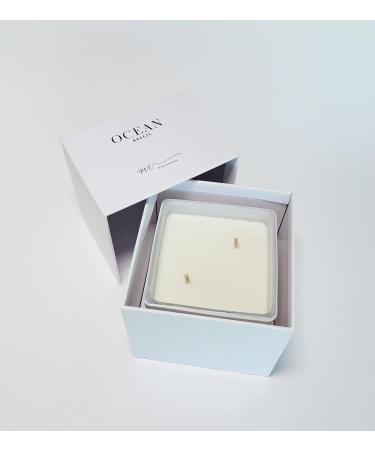 Ocean Scented Candle - 14 Oz Soy Wax with Inspirational Quote | Bergamot Cedarwood & Saffron - Perfect Valentine's Day Gift - Buy Online on GoSupps.com