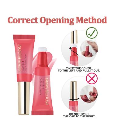 Matte Liquid Powder Blusher with Cushion Applicator | Smooth Creamy Rouge for Cheeks, Lips & Eyes - #05 - Buy Online on GoSupps.com