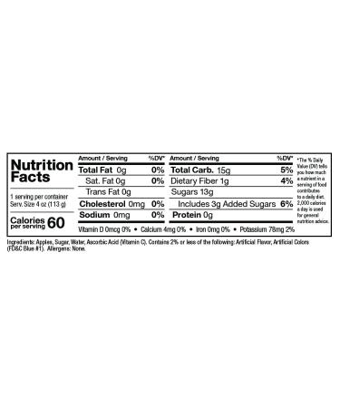 Zee Zees Rock'n Blue Raspberry Applesauce Cups - 4 oz Cups (24 Pack) - Buy Online on GoSupps.com