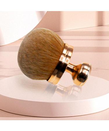 Mushroom Head Makeup Brush - Soft Loose Powder Brush with Rose Gold Electroplated Handle for Blush & Powder | Portable & Versatile - Buy Online on GoSupps.com