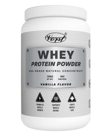 VORST Whey Protein Powder Vanilla 728g | 28 Servings | AAA Grade Concentrate Powder | No Added Sugar | 1 Jar