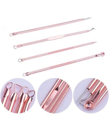 Blackhead Removal Tool Pimple Cleansing Tool Kit Stainless Steel Acne Pimple Extractor Acne Remover Tool Blackhead Remover with Box 4 Pcs Fashion processing - Buy Online on GoSupps.com