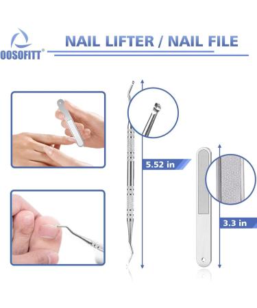 Ingrown Toenail Clippers Kit for Seniors/Adults by OOSOFITT - Wide Jaw Opening Nail Clipper for Thick Nails - Pedicure Tool for Ingrown/Thick Nails - Buy Online on GoSupps.com