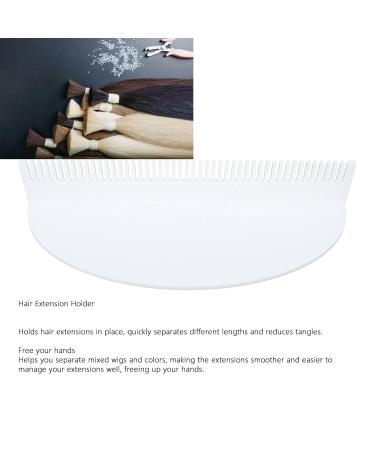 Hair Extension Rack Organizer Hair Extension Holder Reusable Acrylic Easy to Use for Weaving for Styling (White) - Buy Online on GoSupps.com