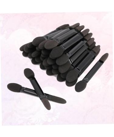 Baluue 200 Pcs Eye Shadow Applicator Double-end Eyeshadow Sponge Eyeshadow Makeup Brushes Black - Buy Online on GoSupps.com
