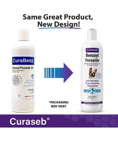 Curaseb Benzoyl Peroxide Dog Shampoo - Veterinary Strength Formula for Dandruff  Scaling  Scratching & Folliculitis Relief - Buy Online on GoSupps.com