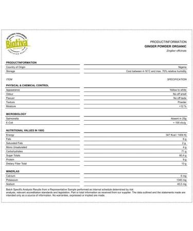 Organic Ginger Powder 1kg (4x250g) - Ginger - Ground ginger root - e.g. for ginger tea and ginger water - Buy Online on GoSupps.com