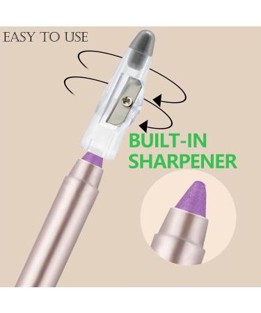 Buy Purple Violet Eyeshadow Stick | Waterproof Long-Lasting Creamy Eye Brightener & Highlighter Pencil - Smooth Shimmer Makeup - Buy Online on GoSupps.com